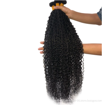 Wholesale brazilian Human Hair Weaves Skin Weft cuticle aligned raw kinky curly suppliers hair